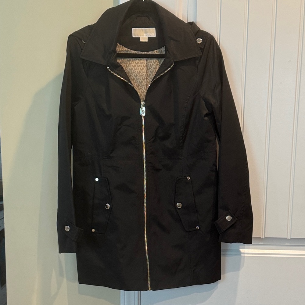 NWOT Michael Kors Black Trench Coat